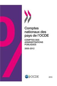 Comptes Nationaux Des Pays de L'Ocde, Comptes Des Administrations Publiques 2013