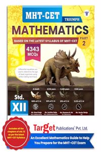 MHT CET Triumph Maths Book | Includes 4000+ MCQs & All Chapters of Std 12th as per MHT-CET Latest Syllabus for Engineering and Pharmacy Entrance Exam