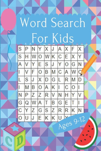 Word Search For Kids Ages 9-12