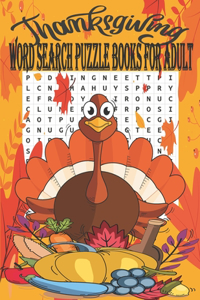Thanksgiving Word Search Puzzle Books For Adults