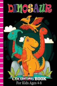 Dinosaur Coloring Book For Kids Ages 4-8