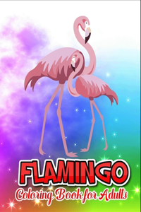 Flamingo coloring book for adults