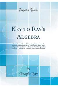 Key to Ray's Algebra