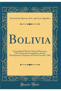 Bolivia: Geographical Sketch, Natural Resources, Laws, Economic Conditions, Actual Development, Prospects of Future Growth, 1904 (Classic Reprint)