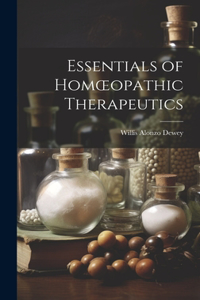 Essentials of Homoeopathic Therapeutics