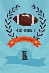 Thick Journal - Back To School Stationery Supplies (119 Pages) - Flag Football