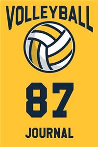 Volleyball Journal 87