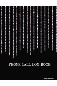 Phone Call Log Book: Messages and memos from telephone calls, voice mail or drop by visitors and customers / 400 messages, 8.5" x 11", 4 records per page, 100 pages