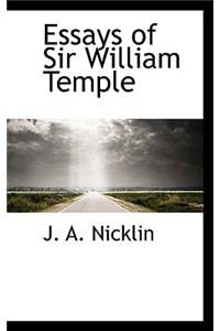 Essays of Sir William Temple