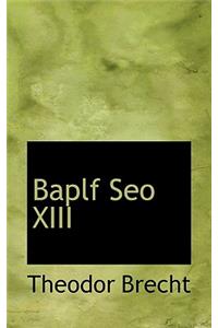 Baplf Seo XIII