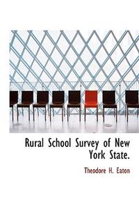 Rural School Survey of New York State.