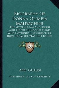Biography Of Donna Olimpia Maldachini