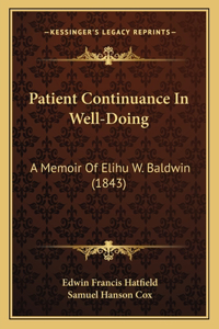 Patient Continuance In Well-Doing