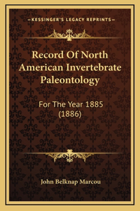 Record Of North American Invertebrate Paleontology