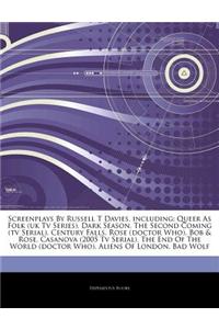 Articles on Screenplays by Russell T Davies, Including