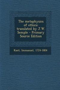 The Metaphysics of Ethics