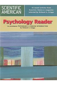 Scientific American to Accompany Psychology Reader: A Concise Introduction