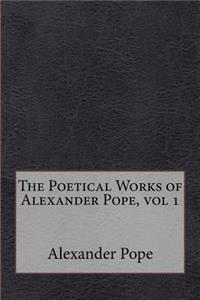 The Poetical Works of Alexander Pope, vol 1