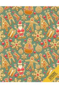 Christmas Notebook Collection: Gingerbread Pattern (Holiday Notebook, Journal, Diary) (Christmas Gifts)