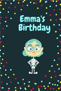 Emma's Birthday Cute Hero Gift _ Emma Notebook