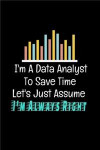 I'm A Data Analyst To Save Time Let's Just Assume I'm Always Right