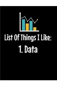 List Of Things I Like 1. Data