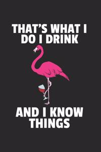 Flamingo Wein Notizbuch