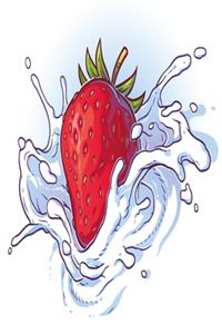 Strawberry with cream