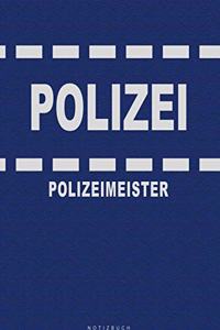 Polizei - Polizeimeister - Notizbuch