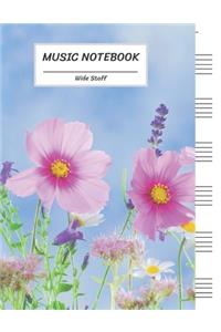 Music Notebook Wide Staff