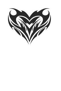 Cool Tribal Heart Design Journal 120 Page Notebook Lined Journal