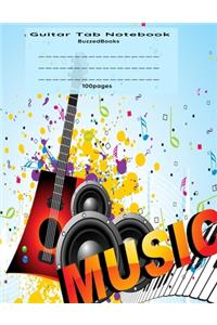 Guitar Tab Music Notebook