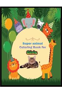 Super Animal Coloring Book for Girls