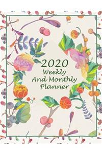 2020 Weekly And Monthly Planner
