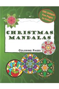 Christmas Mandalas Coloring Pages