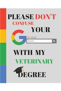 Please Don't Confuse Your Google Search With My VETERINARY Degree