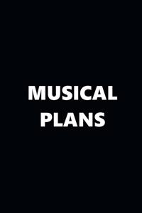2019 Weekly Planner Musical Theme Musical Plans 134 Pages