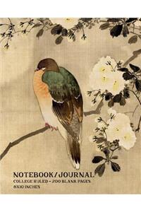Japanese Wood Pigeon - Notebook/Journal