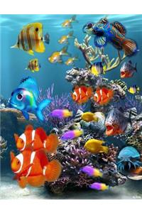 Under the Sea College Rule Composition Notebook