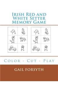 Irish Red and White Setter Memory Game