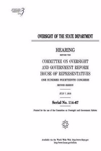 Oversight of the State Department