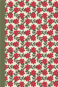 Sketchbook: Daisies (Red and Green) 6x9 - Blank Journal with No Lines - Journal Notebook with Unlined Pages for Drawing and Writing on Blank Paper