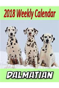 2018 Weekly Calendar Dalmation