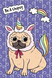 Journal Notebook For Dog Lovers Funny Unicorn Pug 2