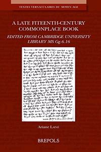 Late Fifteenth-Century Commonplace Book