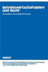 Betriebswirtschaftslehre und Recht