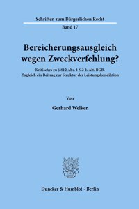 Bereicherungsausgleich Wegen Zweckverfehlung?