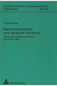 Machtkonstellationen Einer Deutschen Revolution