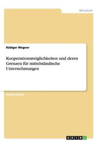 Kooperationsmöglichkeiten und deren Grenzen für mittelständische Unternehmungen