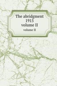 abridgment 1915